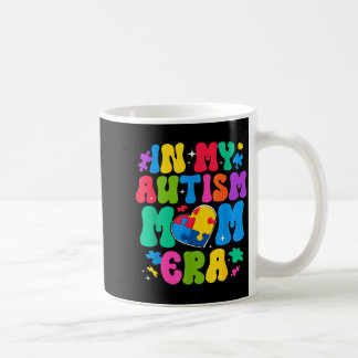 Retro autisme bewustzijn in autisme moeder tijdper koffiemok