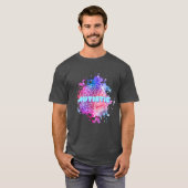 Retro Autistische Verf Splatter Hersenen Shirt (Voorkant volledig)