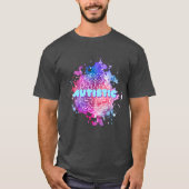 Retro Autistische Verf Splatter Hersenen Shirt (Voorkant)