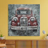 retro, auto, auto, canvas afdruk (Insitu (Woonkamer))