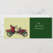 RETRO AUTO, AUTO-HERSTEL, groen Aankondiging (Voorkant)