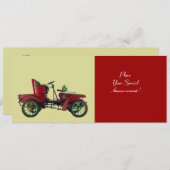 RETRO AUTO, AUTO RESTAURATIE AANKONDIGING (Voorkant / Achterkant)