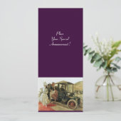 RETRO AUTO, AUTO RESTORATION 2, rode gele paars Aankondiging (Staand voorkant)