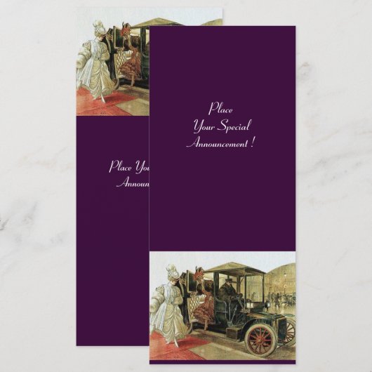 RETRO AUTO, AUTO RESTORATION 2, rode gele paars Aankondiging (Voorkant / Achterkant)