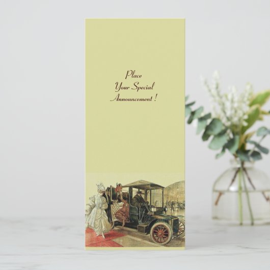 RETRO AUTO, AUTO RESTORATION 2, rood geel Aankondiging (Staand voorkant)