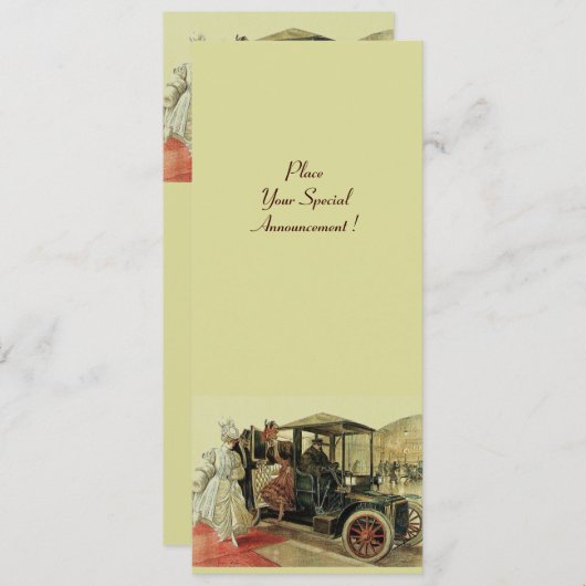 RETRO AUTO, AUTO RESTORATION 2, rood geel Aankondiging (Voorkant / Achterkant)