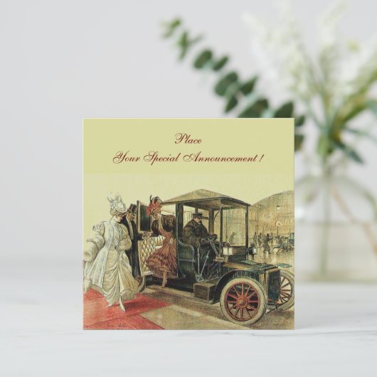 RETRO AUTO, AUTO RESTORATION 2, rood geel Aankondiging (Staand voorkant)