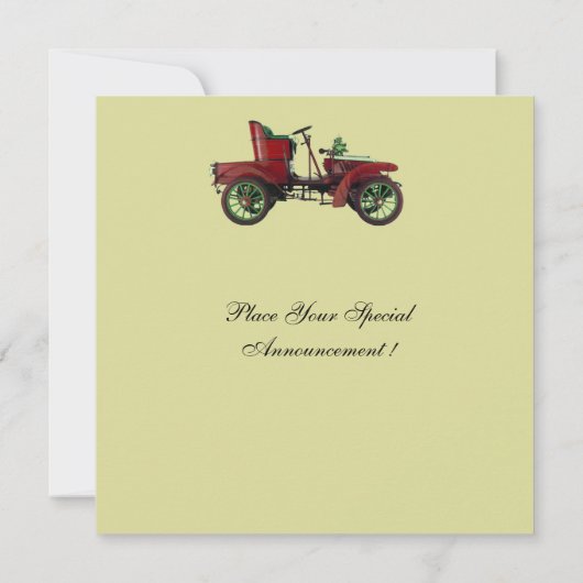 RETRO AUTO, AUTO RESTORATION 2, rood geel Aankondiging (Achterkant)