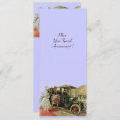 RETRO AUTO, AUTO RESTORATION 2, rood geel blauw Aankondiging (Voorkant / Achterkant)