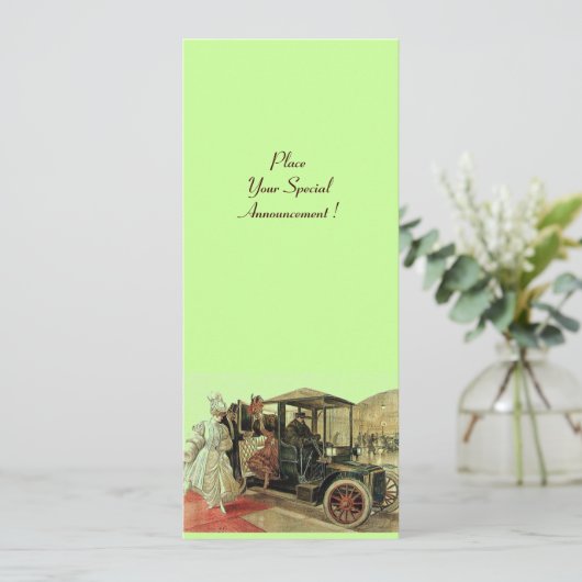 RETRO AUTO, AUTO RESTORATION 2, rood geel groen Aankondiging (Staand voorkant)