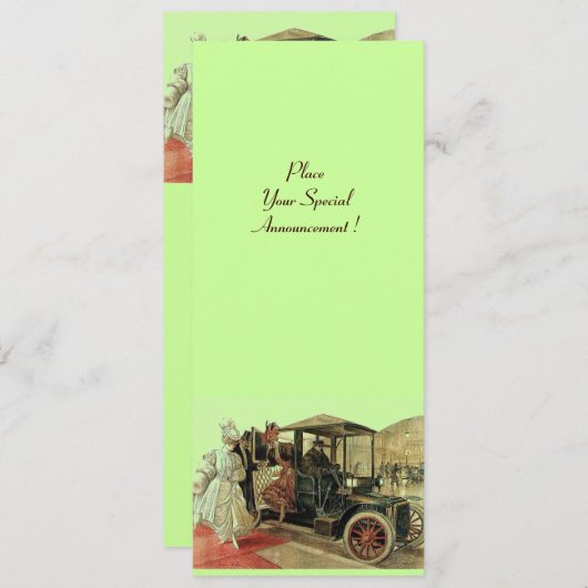 RETRO AUTO, AUTO RESTORATION 2, rood geel groen Aankondiging (Voorkant / Achterkant)