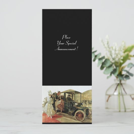 RETRO AUTO, AUTO RESTORATION 2, rood geel zwart Aankondiging (Staand voorkant)