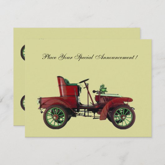 RETRO AUTO, AUTO-RETORATIE (Voorkant / Achterkant)