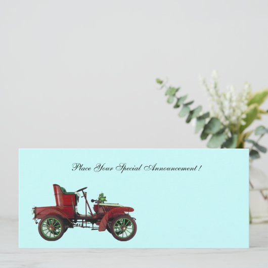 RETRO AUTO, AUTO RETORATION, blauw (Staand voorkant)