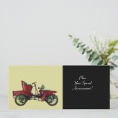 RETRO AUTO, AUTO RETORATION, zwart Aankondiging (Staand voorkant)