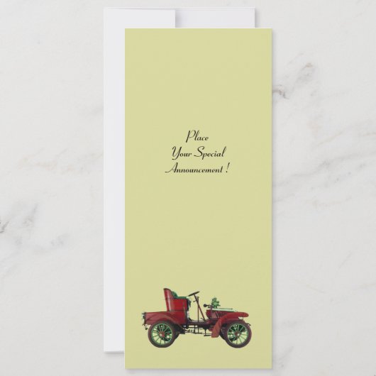 RETRO AUTO, AUTO RETORATION, zwart Aankondiging (Achterkant)