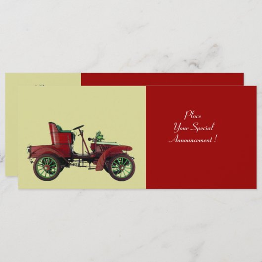 RETRO AUTO , AUTORERATIE , AANKONDIGING (Voorkant / Achterkant)