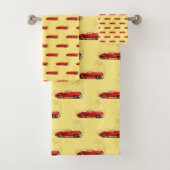 Retro auto Badkamer Handdoek Set (Insitu)
