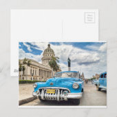 Retro-auto Briefkaart (Voorkant / Achterkant)