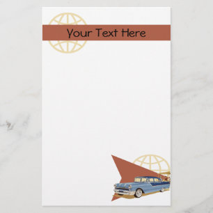Retro-auto Briefpapier