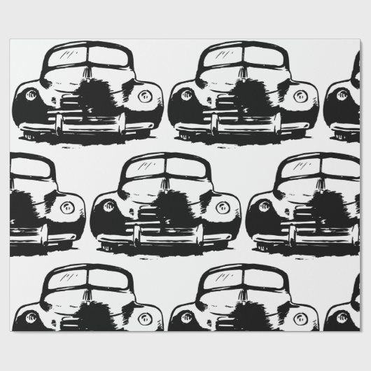 Retro-auto Cadeaupapier (Vlak)