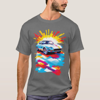 Retro Auto Esthetisch Ontwerp familie jongen T-shirt