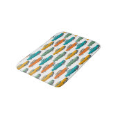 Retro Auto Fifties Stijl Patroon Badmat (Gekanteld)