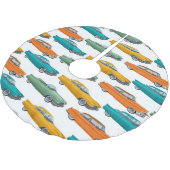 Retro Auto Fifties Stijl Patroon Kerstboom Rok (Gekanteld)