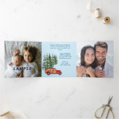 Retro Auto Foto Sjabloon Trifold Christmas Kaart (Binnen)