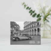 retro auto havana briefkaart (Staand voorkant)