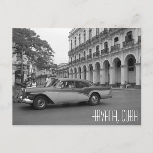 retro auto havana briefkaart (Voorkant)
