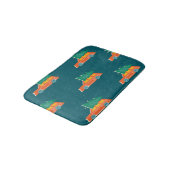 Retro auto kerstboom patroon badmat (Gekanteld)