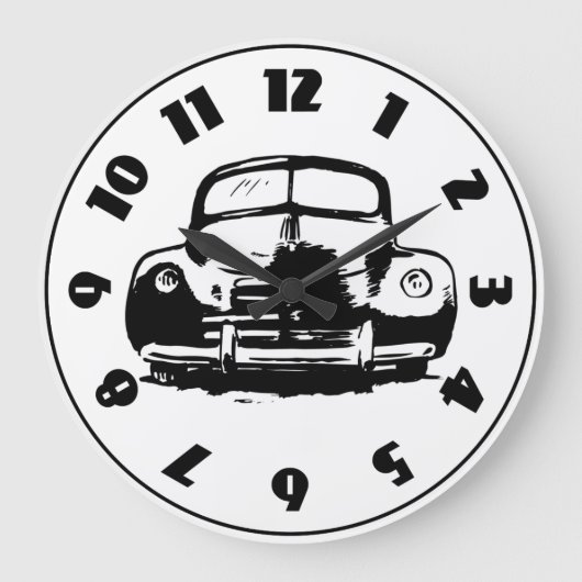 Retro auto klok (Voorkant)