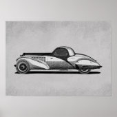 Retro auto kunst poster (Voorkant)