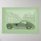 Retro auto kunst poster (Voorkant)