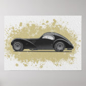 Retro auto kunst poster (Voorkant)