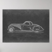 Retro auto kunst poster (Voorkant)