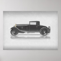 Retro auto kunstwerk 