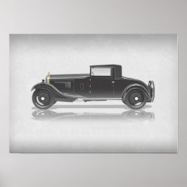 Retro auto kunstwerk  poster