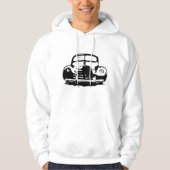 Retro Auto Mannen Hoodie (Voorkant)
