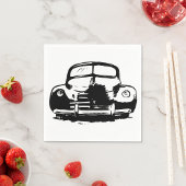 Retro auto papier servetten