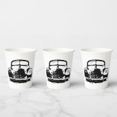 Retro-auto Papieren Bekers