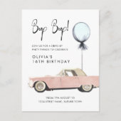 Retro auto Parade Party drive by Rockable any age Briefkaart (Voorkant)