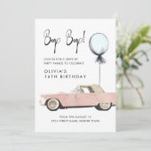 Retro auto Parade Party drive by Rockable any age Kaart (Staand voorkant)