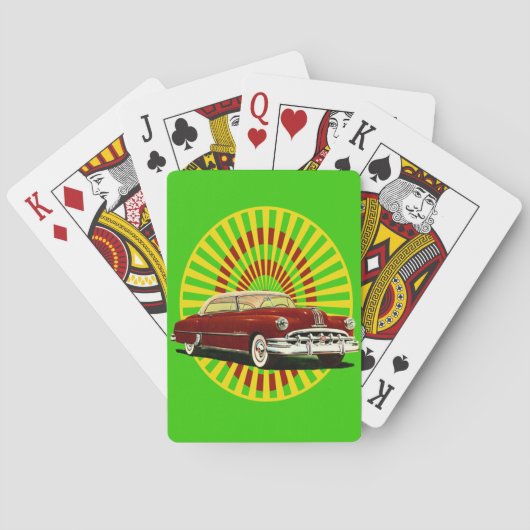 Retro-auto Pokerkaarten (Achterkant)