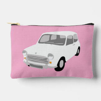 Retro Auto Roze en Wit Etui