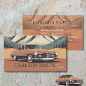 Retro  Auto-service Visitekaartje
