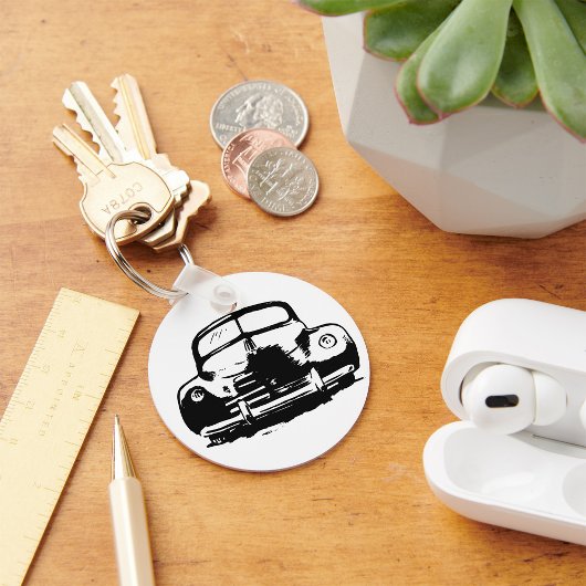 Retro auto Sleutelhanger