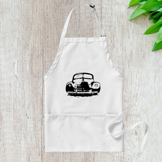 Retro-auto Standaard Schort