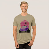 Retro Auto Tri-Blend Shirt (Voorkant volledig)